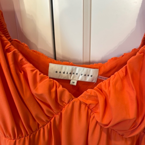 Orange Ruffled Dress - Picture 2 of 4